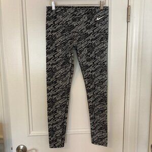 Nike diagonal logo leggings